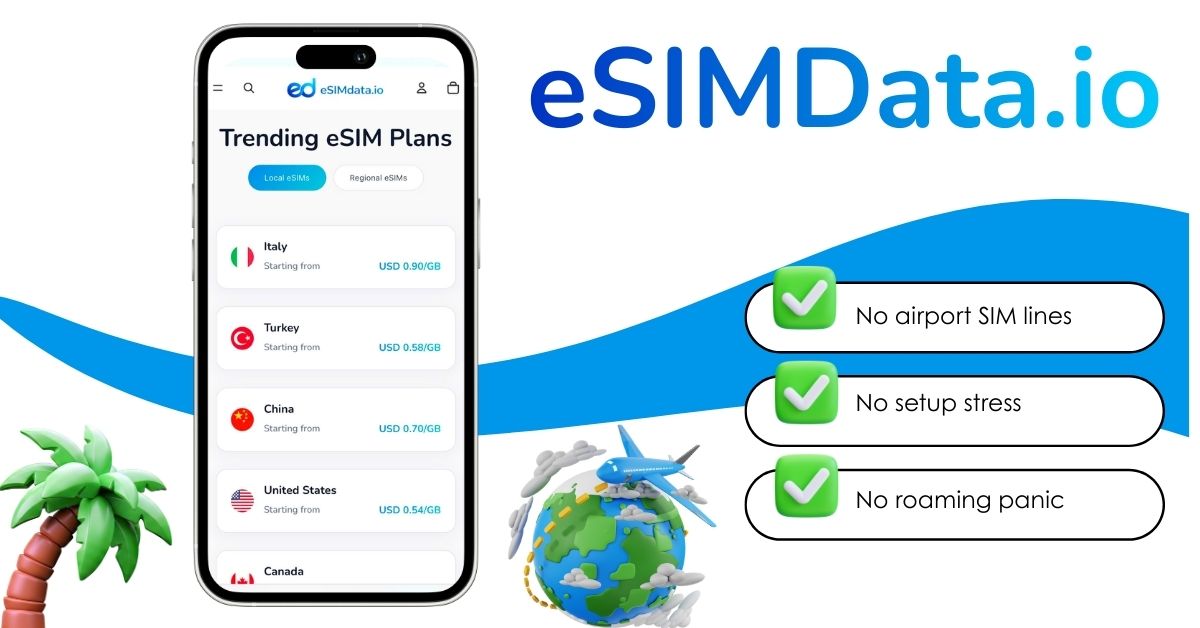eSIM Data | Global Travel eSIM - High-Speed 4G/5G Connectivity