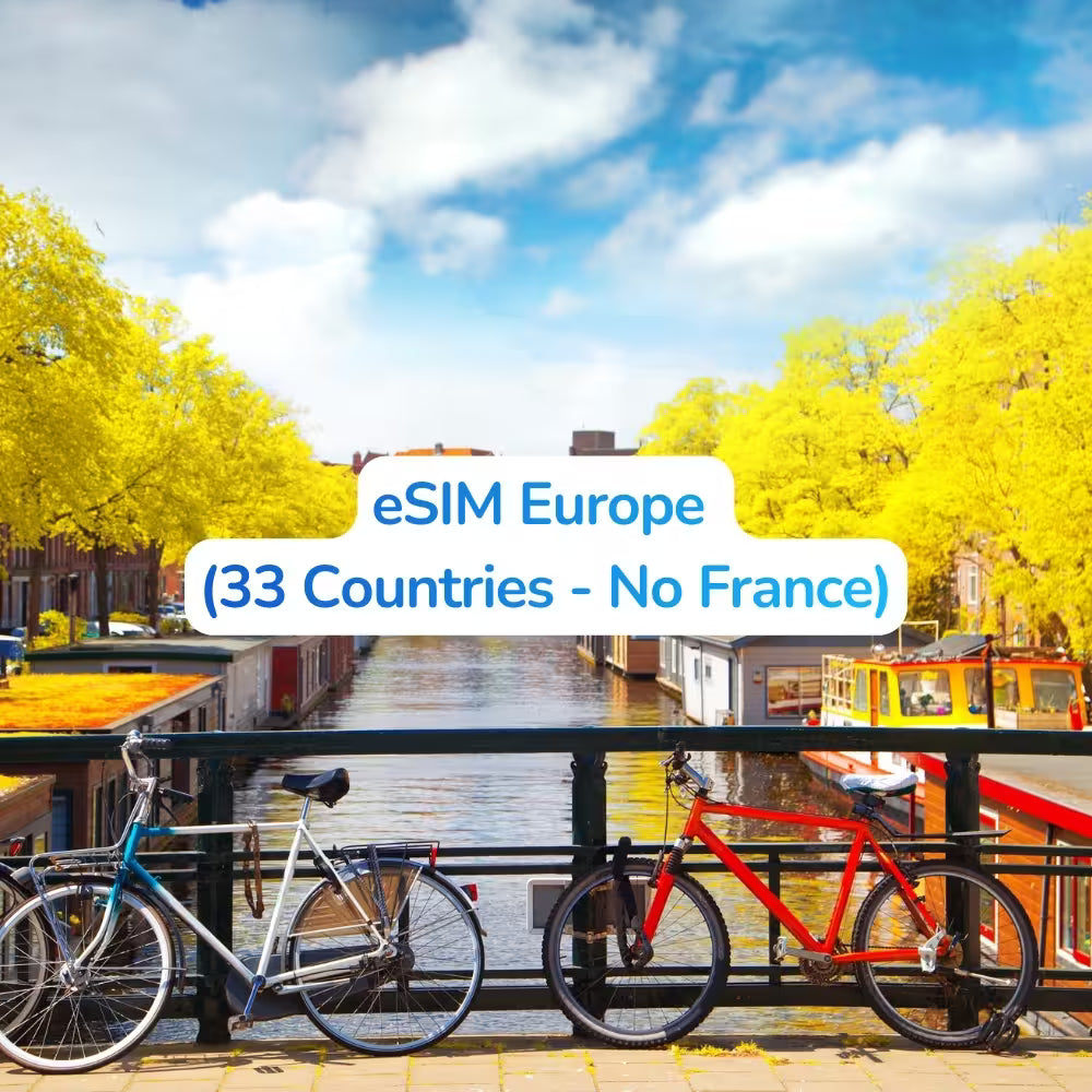 eSIM Europe (33 countries - No France)